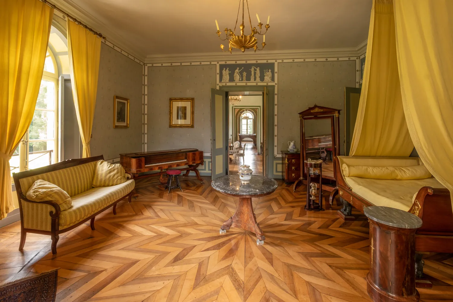 Parquet historique — Château de Syam — Villa Palladienne